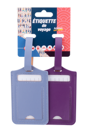 Lot de 2 porte-étiquettes de bagage en PVC – Aerial