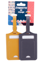 Lot de 2 porte-étiquettes de bagage en PVC – Aerial