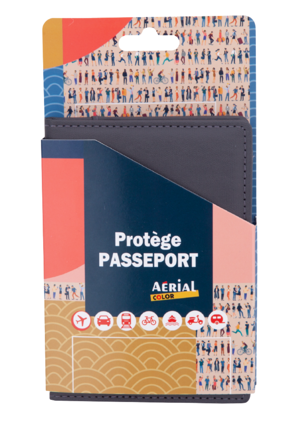 Protège-passeport en simili cuir – Aerial