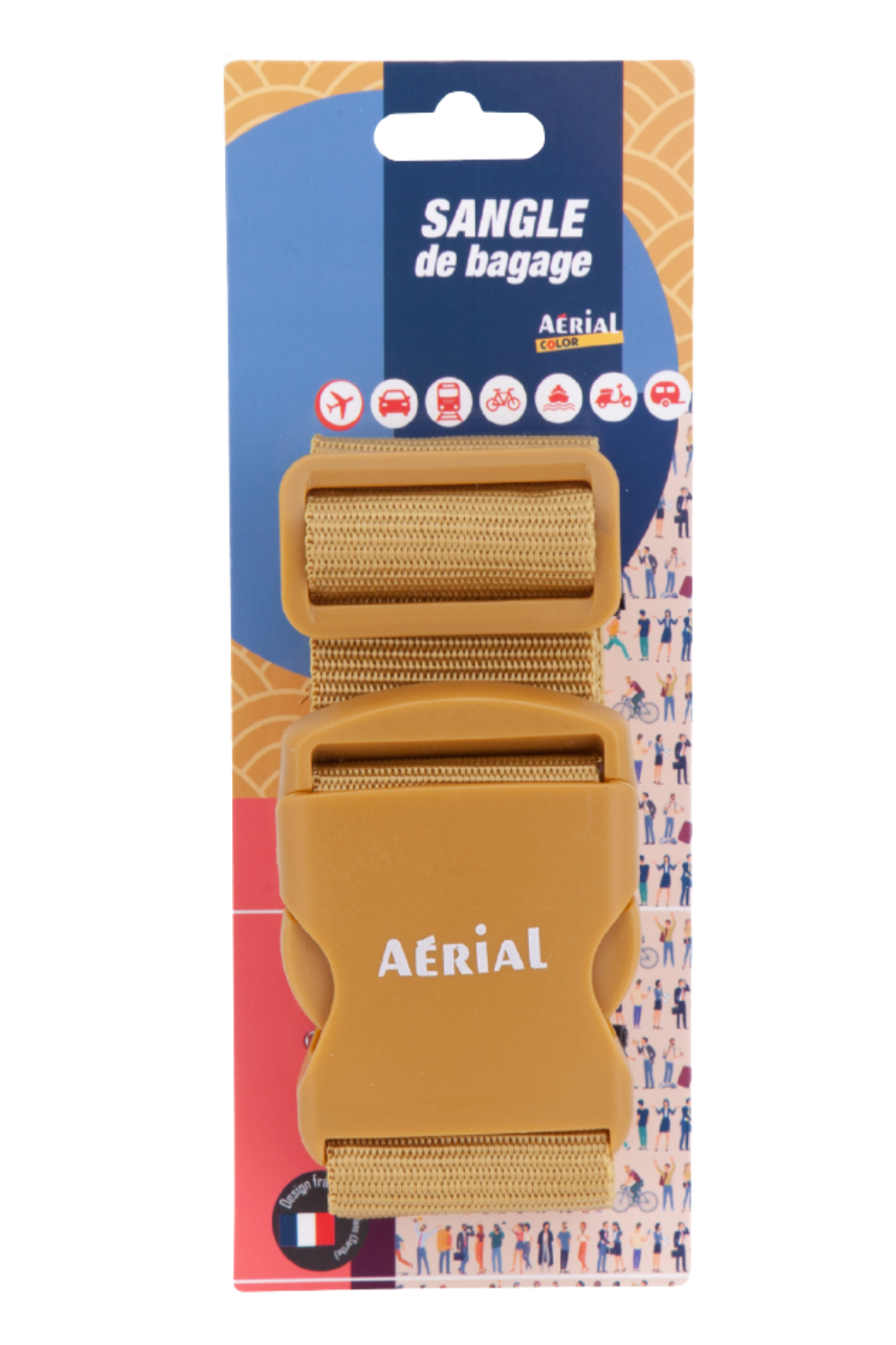 Sangle de valise réglable 120 cm avec boucle haute densité – Aerial