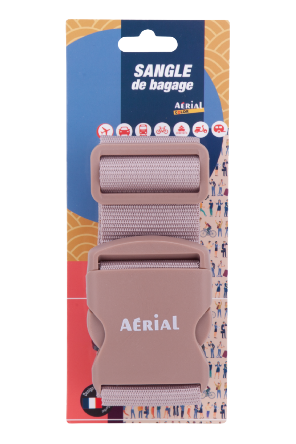 Sangle de valise réglable 120 cm avec boucle haute densité – Aerial