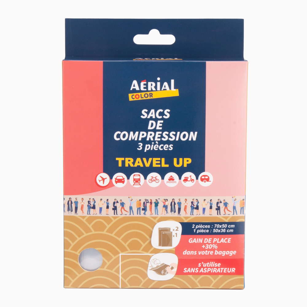 ACCESSOIRES - TRAVEL'UP - 3 pochettes de compactage - Baggyver
