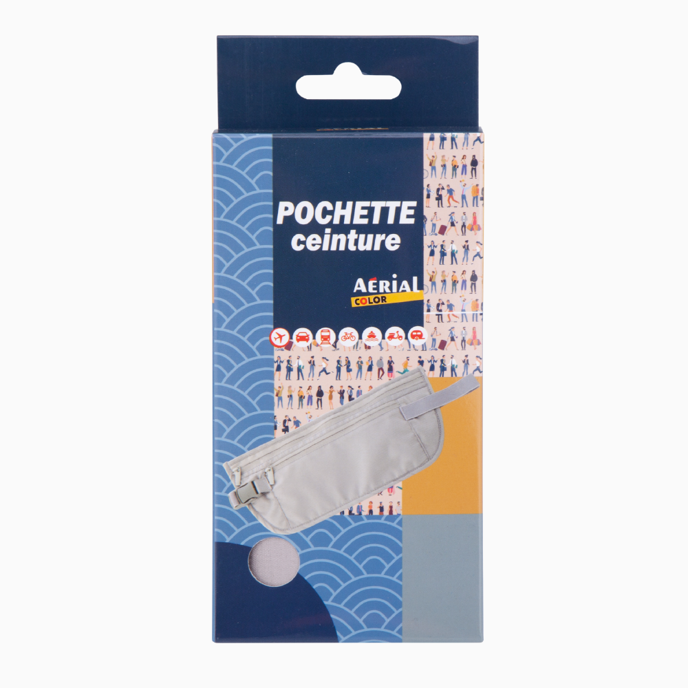 ACCESSOIRES - Sacoche porte billet - Porte documents ceinture - 2 poches zippées - Baggyver