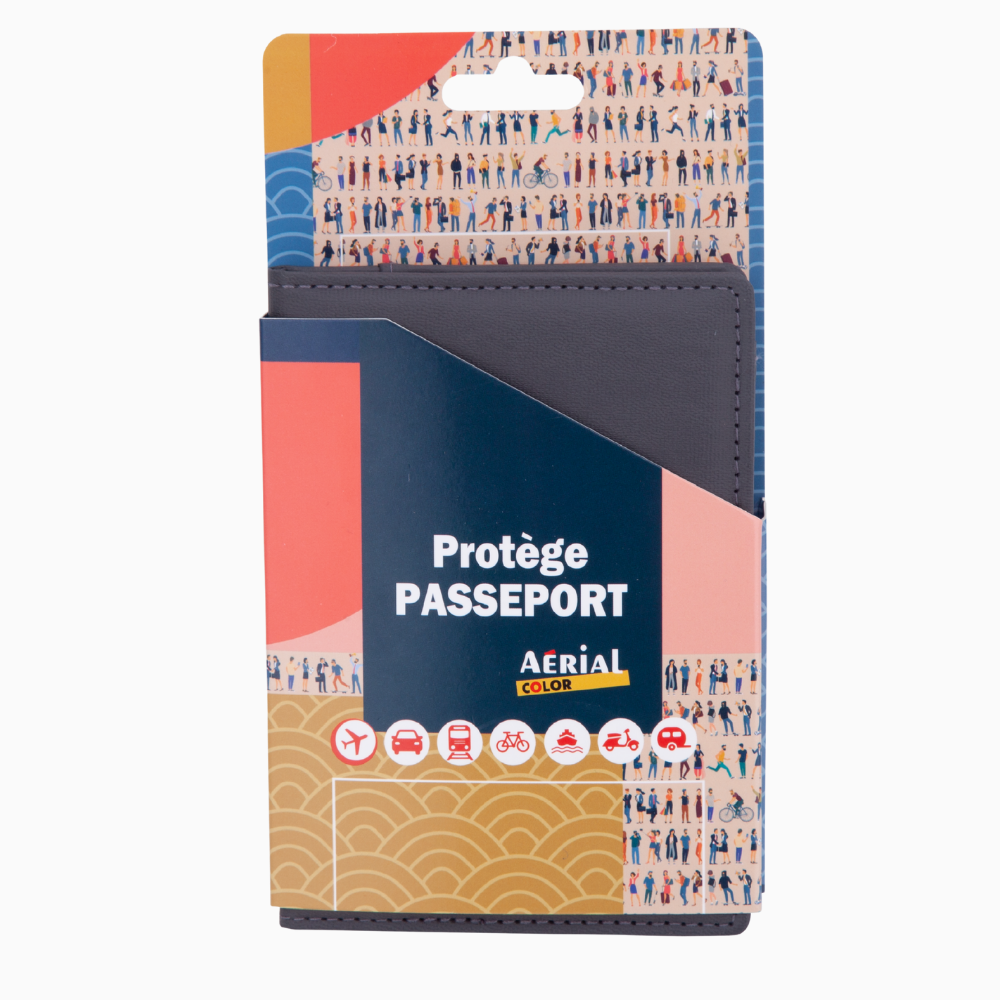 ACCESSOIRES - Pochette de protection Passeport - PU - Bleu - Baggyver