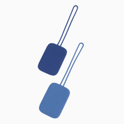 ACCESSOIRES - Lot de 2 porte étiquettes - Silicone - Jaune+Gris - Baggyver