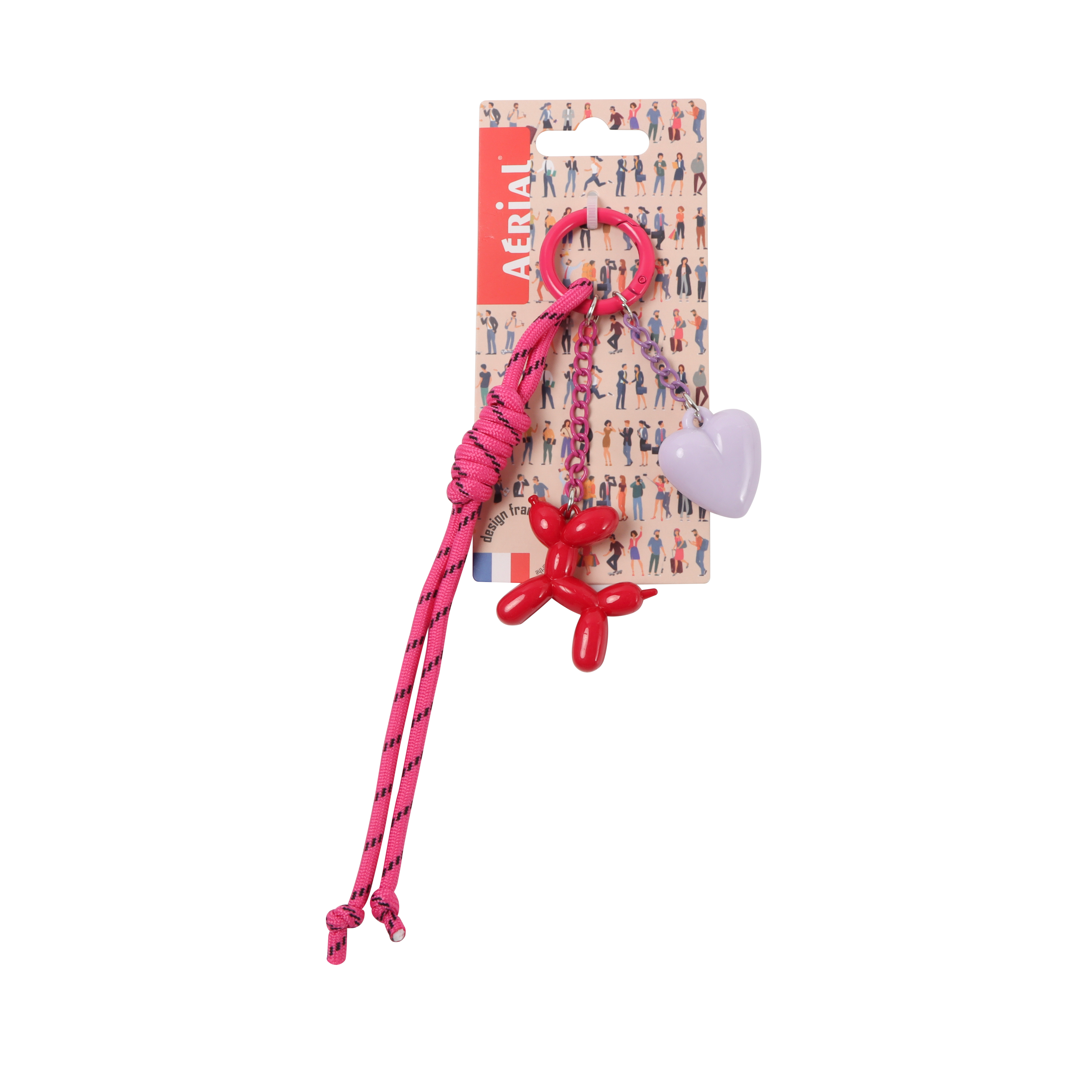 Porte-clés Charms – Version CHIEN BALLOON - Aérial - Baggyver
