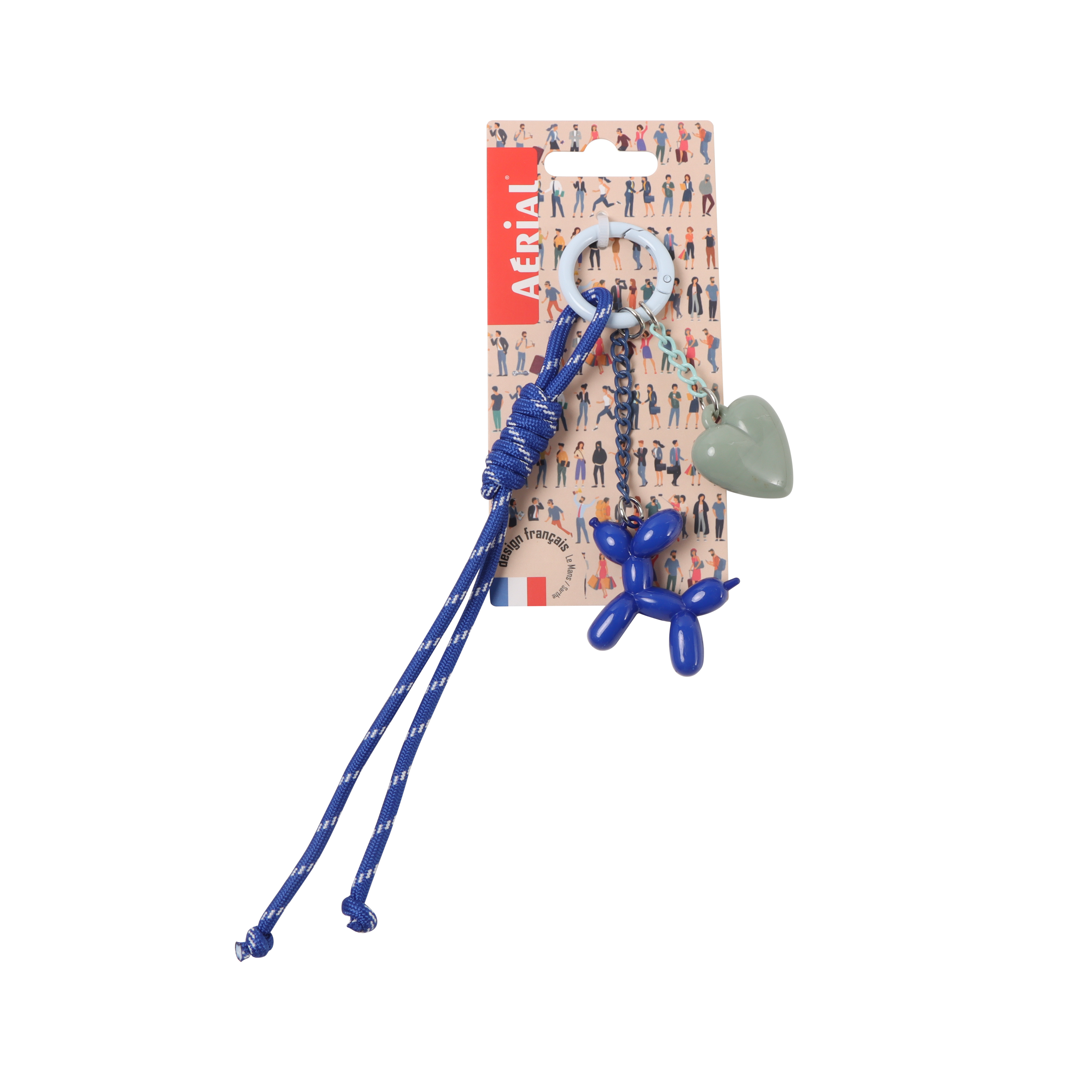 Porte-clés Charms – Version CHIEN BALLOON - Aérial - Baggyver