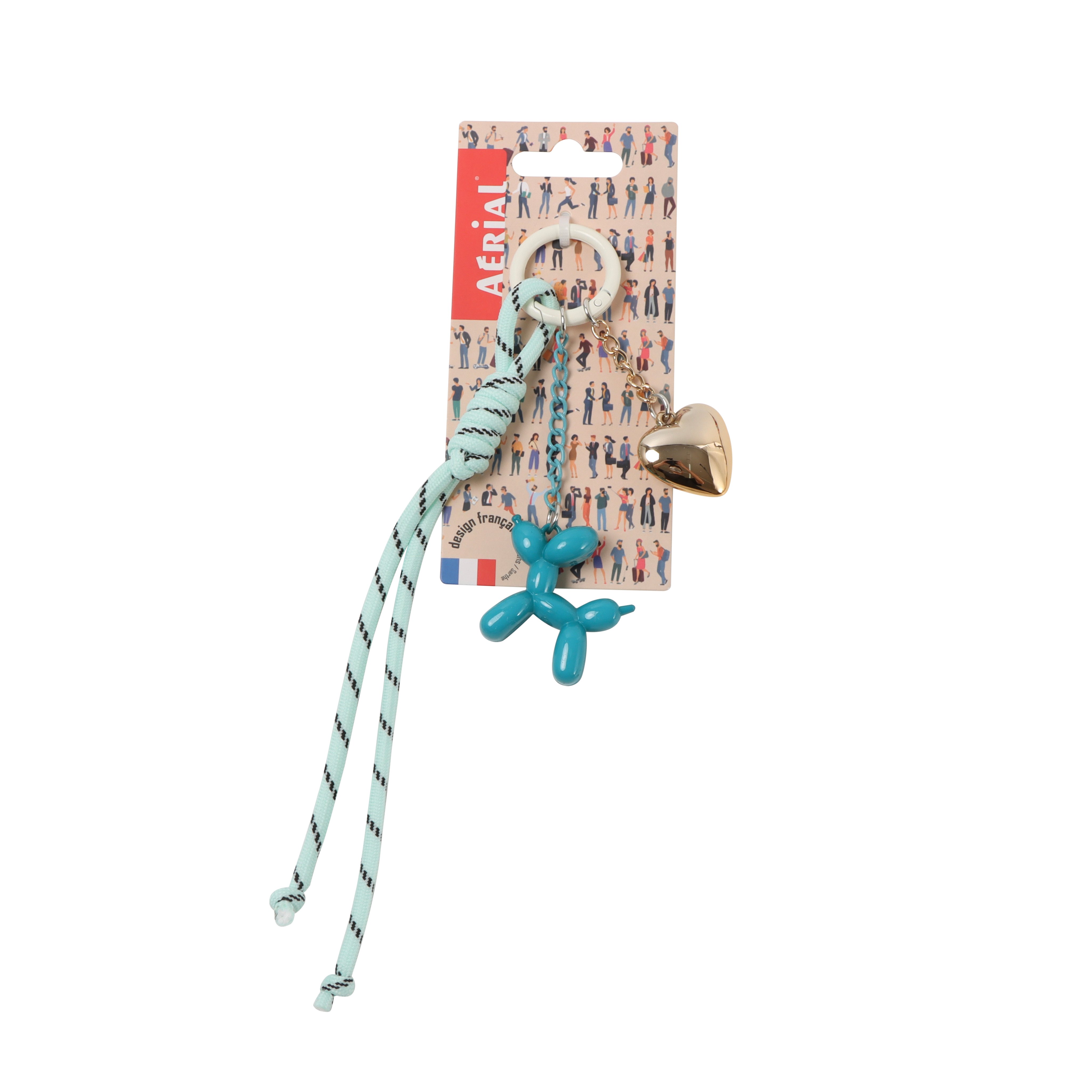 Porte-clés Charms – Version CHIEN BALLOON - Aérial - Baggyver