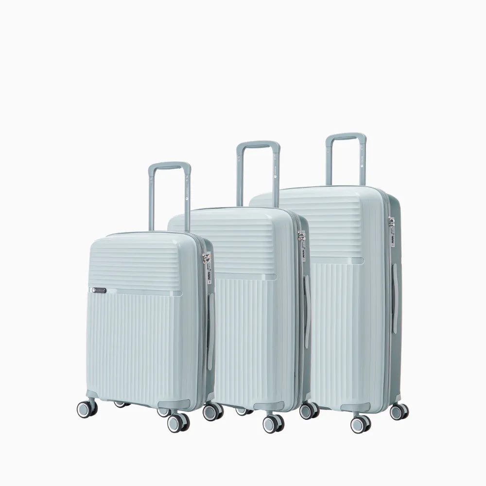 TWINNY - Lot de 3 valises trolley 55/65/75cm - PP - Coloris au choix - Baggyver