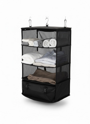 Organiseur de valise 4 compartiments – Dressing de voyage pliable – Aérial - Baggyver