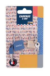 Lot de 2 cadenas métalliques à clé – Aerial