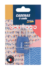 Cadenas métallique à code réglable – Aerial