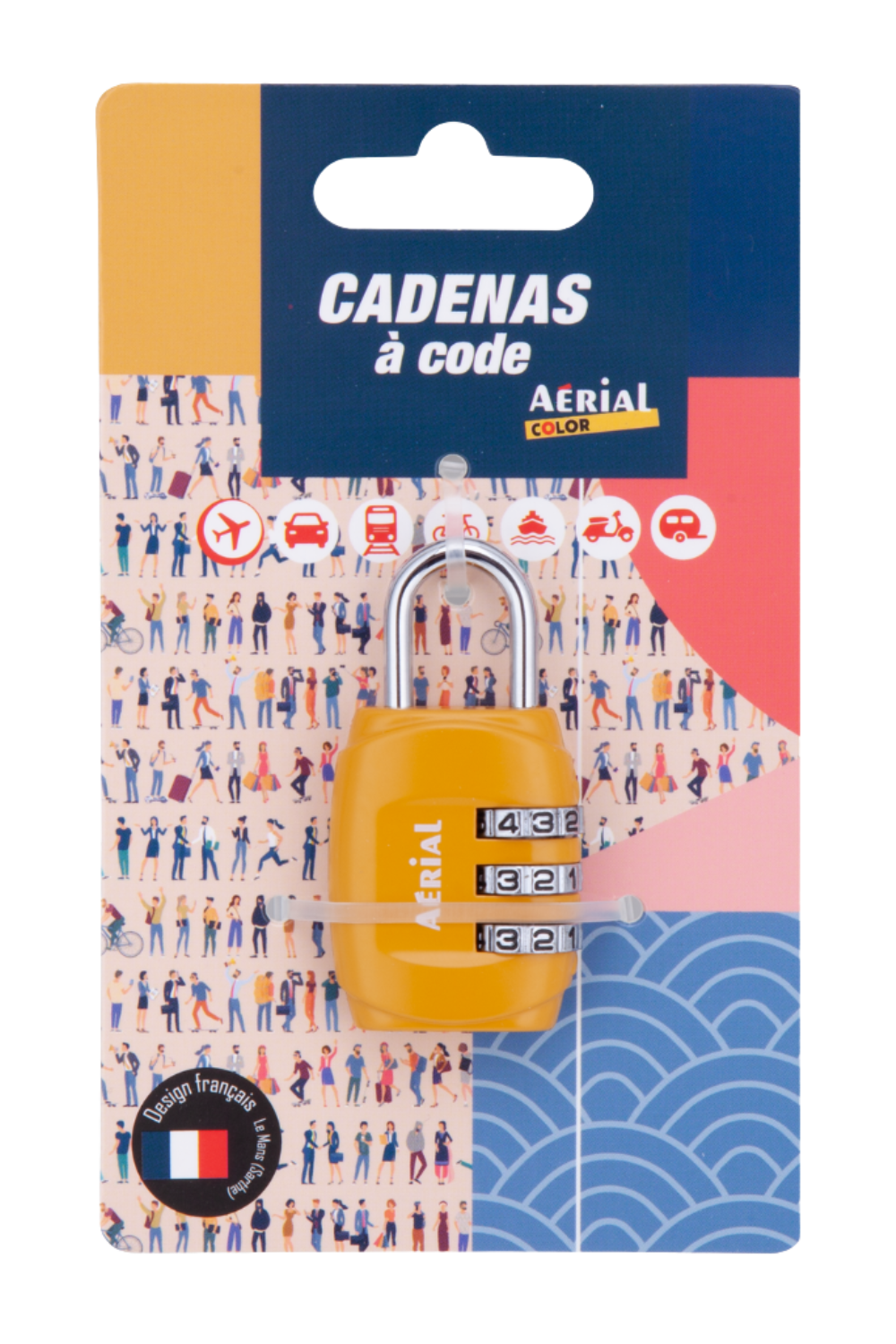 Cadenas métallique à code réglable – Aerial