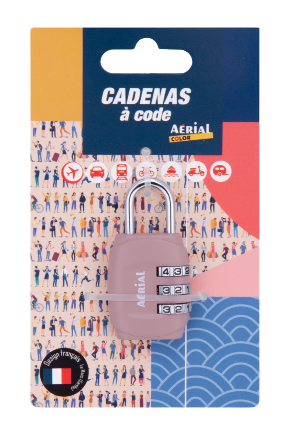 Cadenas métallique à code réglable – Aerial