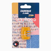 ACCESSOIRES - 1 Cadenas Métaliques , Fermeture par Code Réglable - Bleu - Baggyver