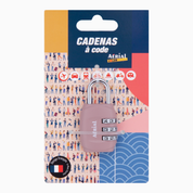 ACCESSOIRES - 1 Cadenas Métaliques , Fermeture par Code Réglable - Bleu - Baggyver