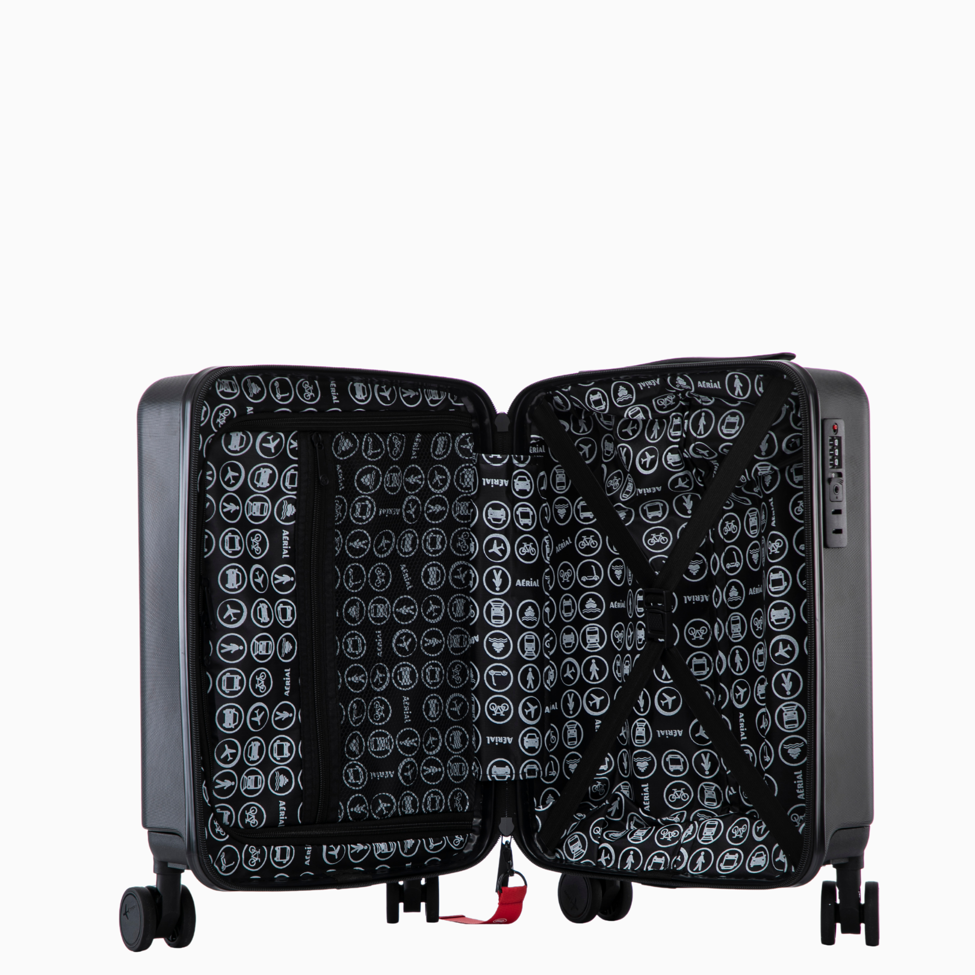 Valise underseat rigide FLEX à roues amovibles - Taille XS - Aérial - Baggyver