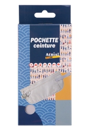 Pochette ceinture de voyage à deux poches zippées – Aerial