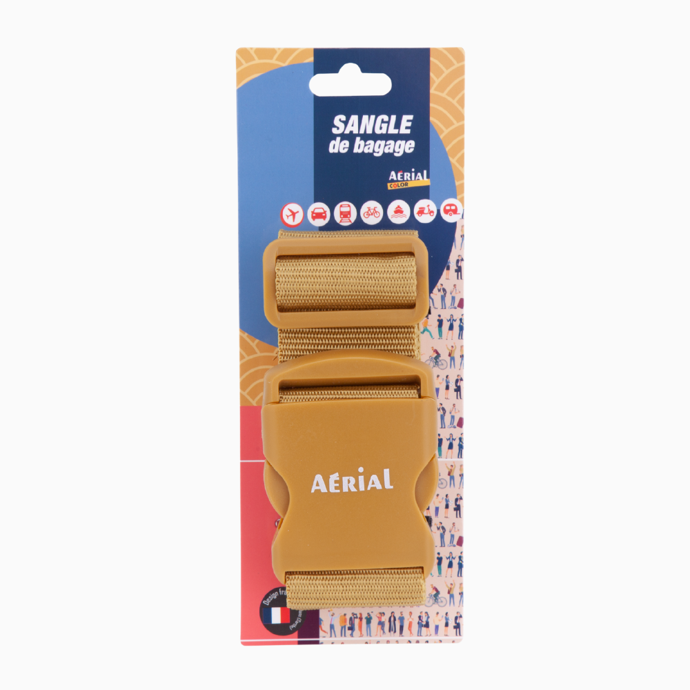 ACCESSOIRES - Sangle réglable pour Bagages, Boucle de déblocage latérale,L120cm - Baggyver